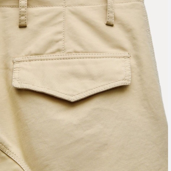 ZARA NWT ZW COLLECTION CARGO PANTS - Picture 7 of 8